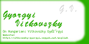 gyorgyi vitkovszky business card